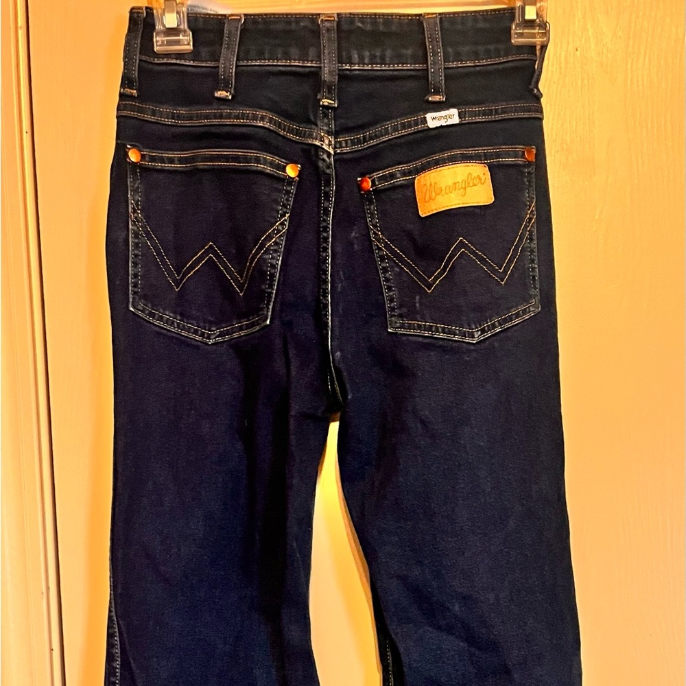 Wrangler wanderer high rise flare blue jeans size girls youth 24X30